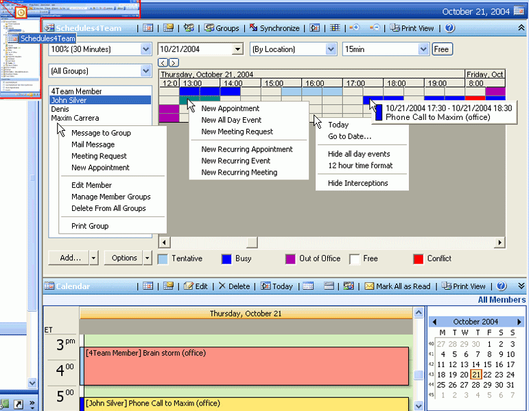 Schedules4Team for Outlook 3.01.0459 full